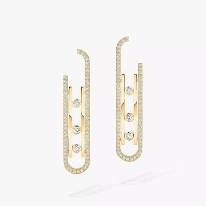 [Stars Jewelry]Diamond Pendant Earrings Move 10Th
