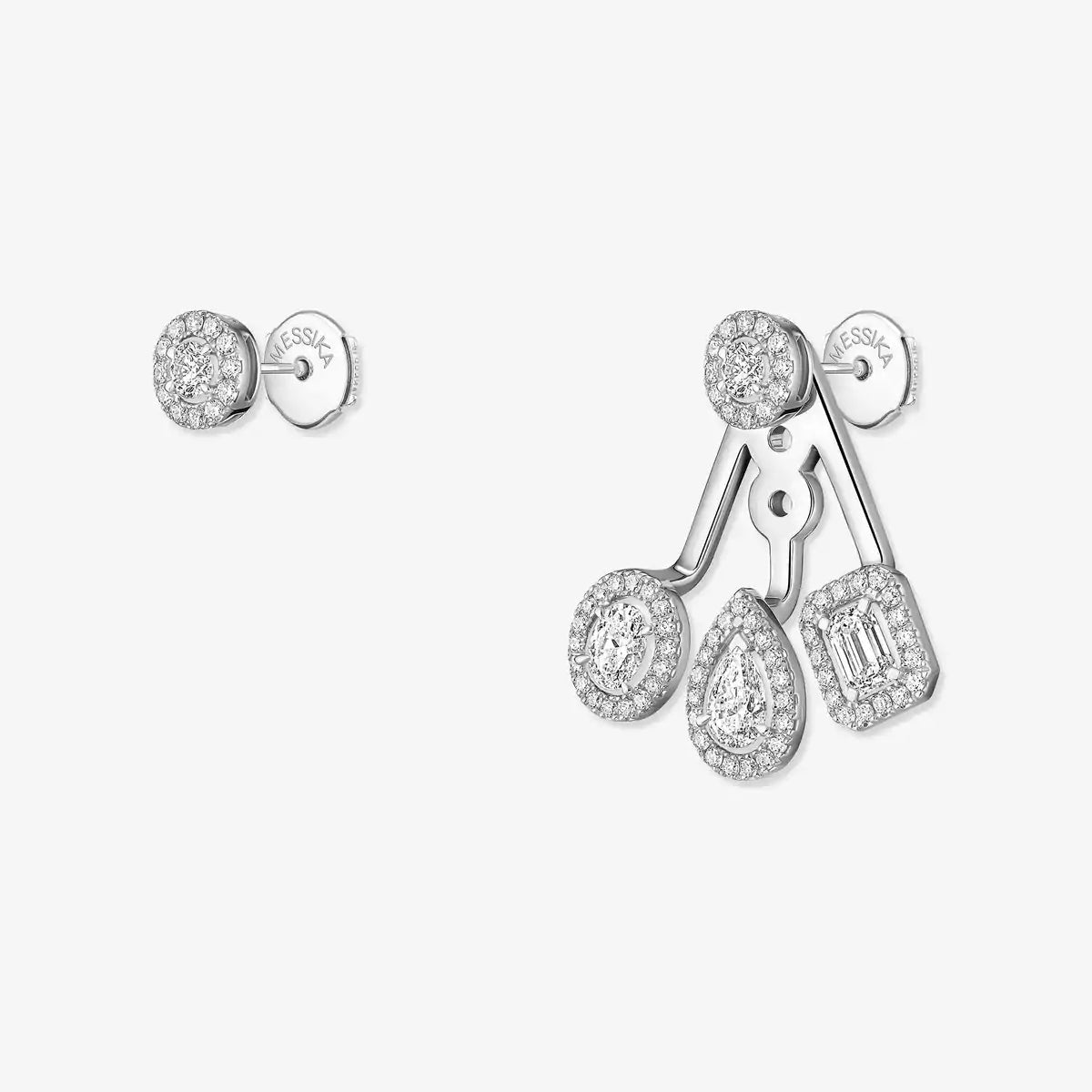 [Stars Jewelry] My Twin Trio  Diamond Earrings