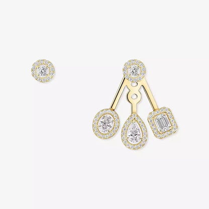 [Stars Jewelry] My Twin Trio  Diamond Earrings