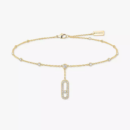 [Stars Jewelry] Move Uno pavé ankle bracelet