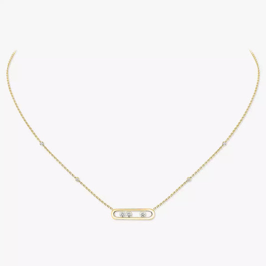 [Stars Jewelry] Baby Move Gold Diamond Necklace