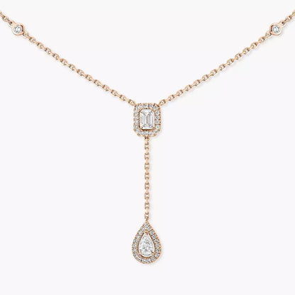 [Stars Jewelry]Gold Diamond Tie Necklace