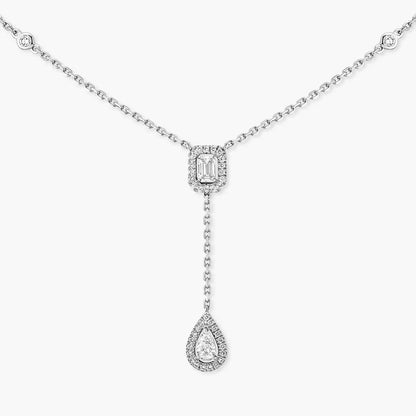 [Stars Jewelry]Gold Diamond Tie Necklace