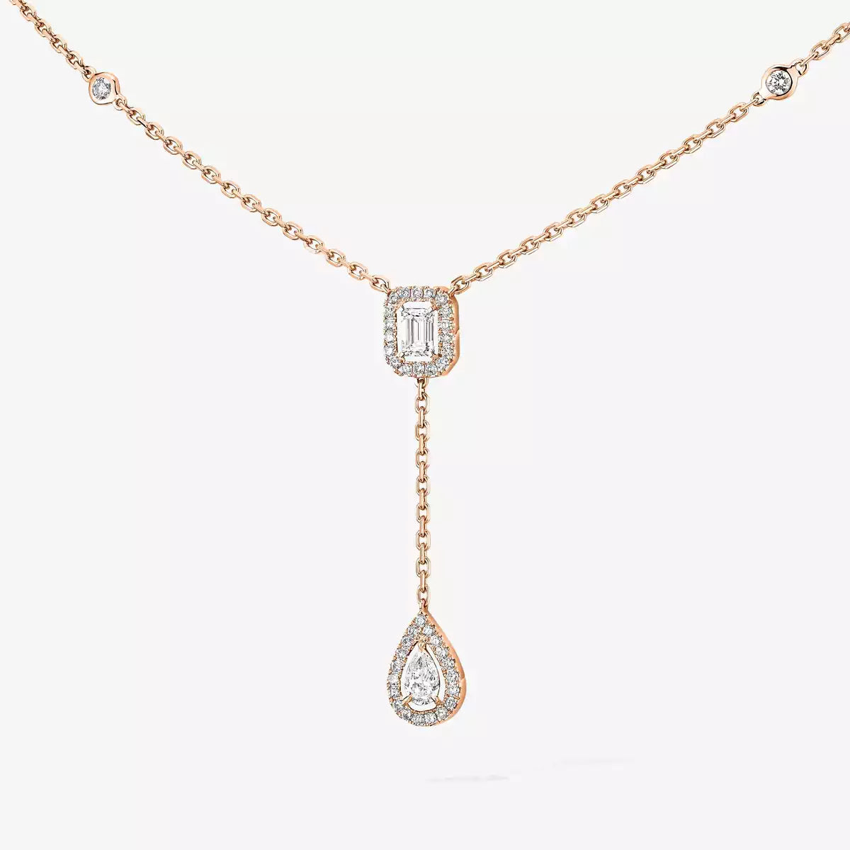 [Stars Jewelry]Gold Diamond Tie Necklace