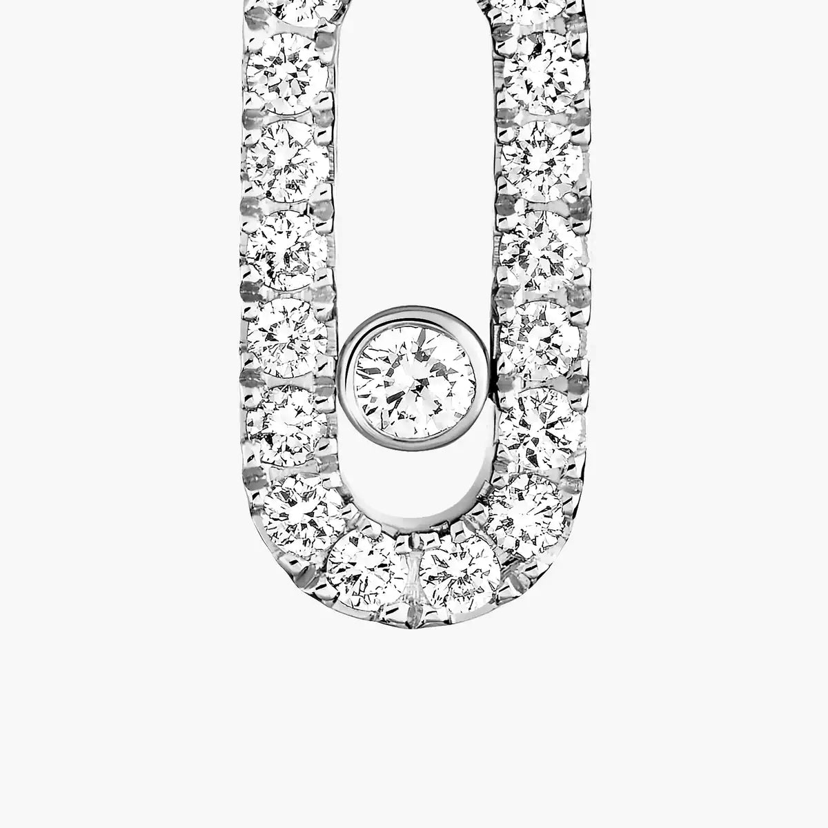 [Stars Jewelry]Move Uno Single Diamond Hoop Earring