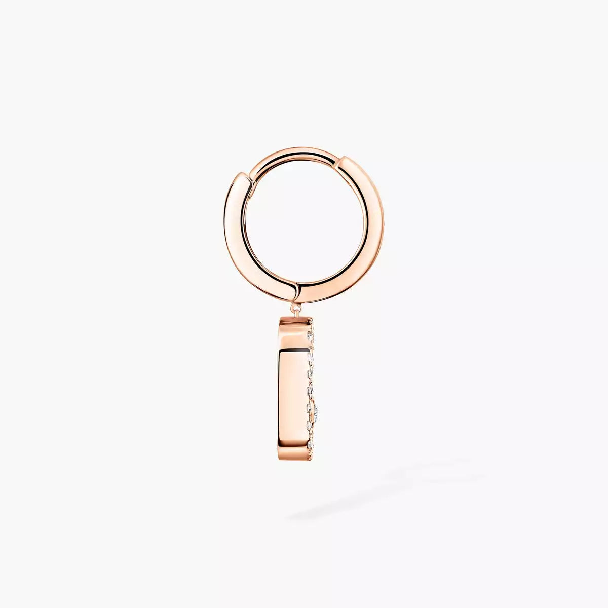 [Stars Jewelry]Move Uno Single Diamond Hoop Earring