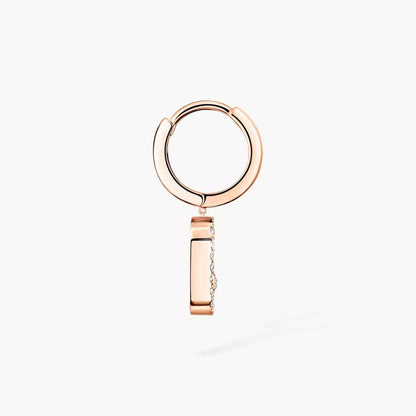 [Stars Jewelry]Move Uno Single Diamond Hoop Earring
