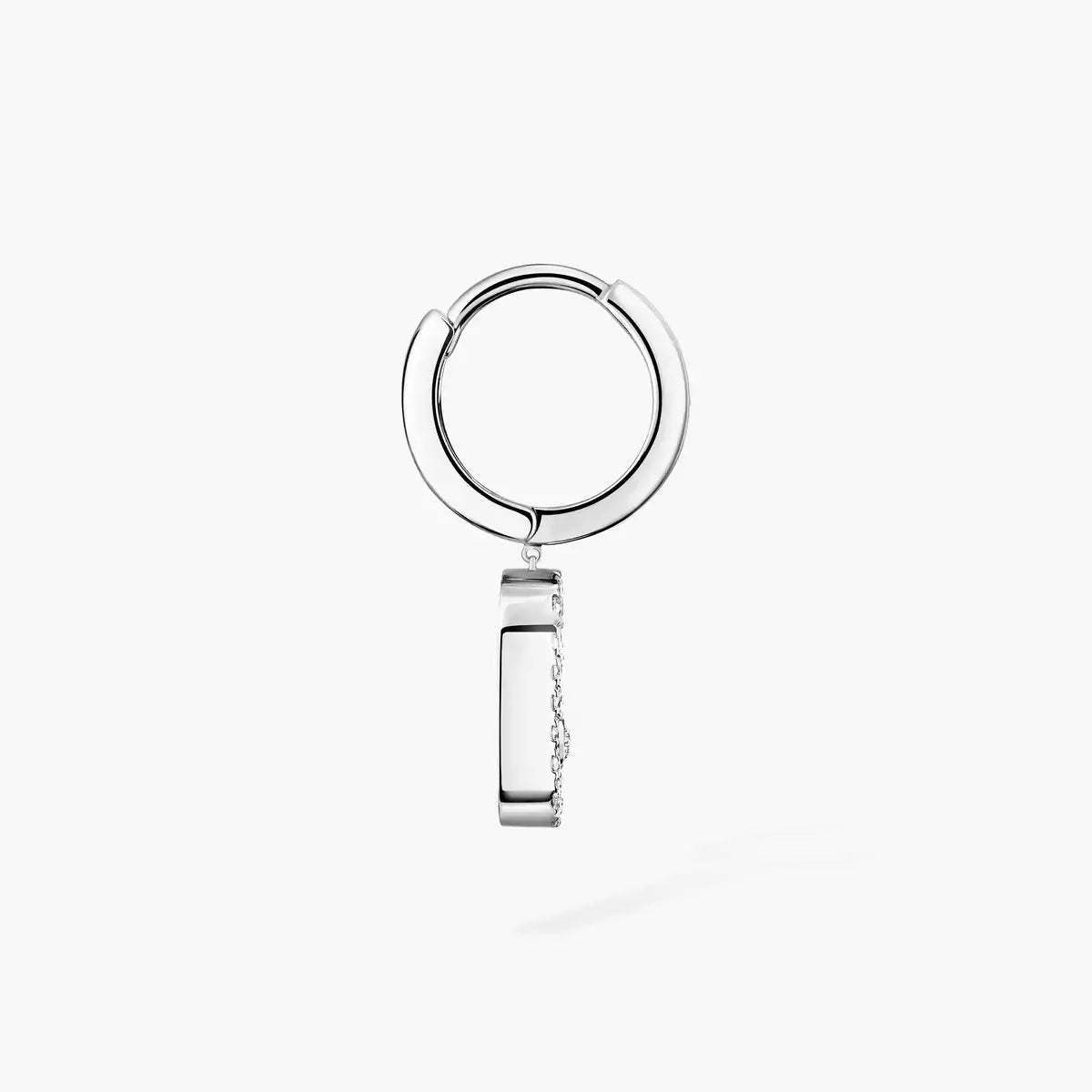 [Stars Jewelry]Move Uno Single Diamond Hoop Earring