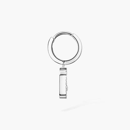 [Stars Jewelry]Move Uno Single Diamond Hoop Earring