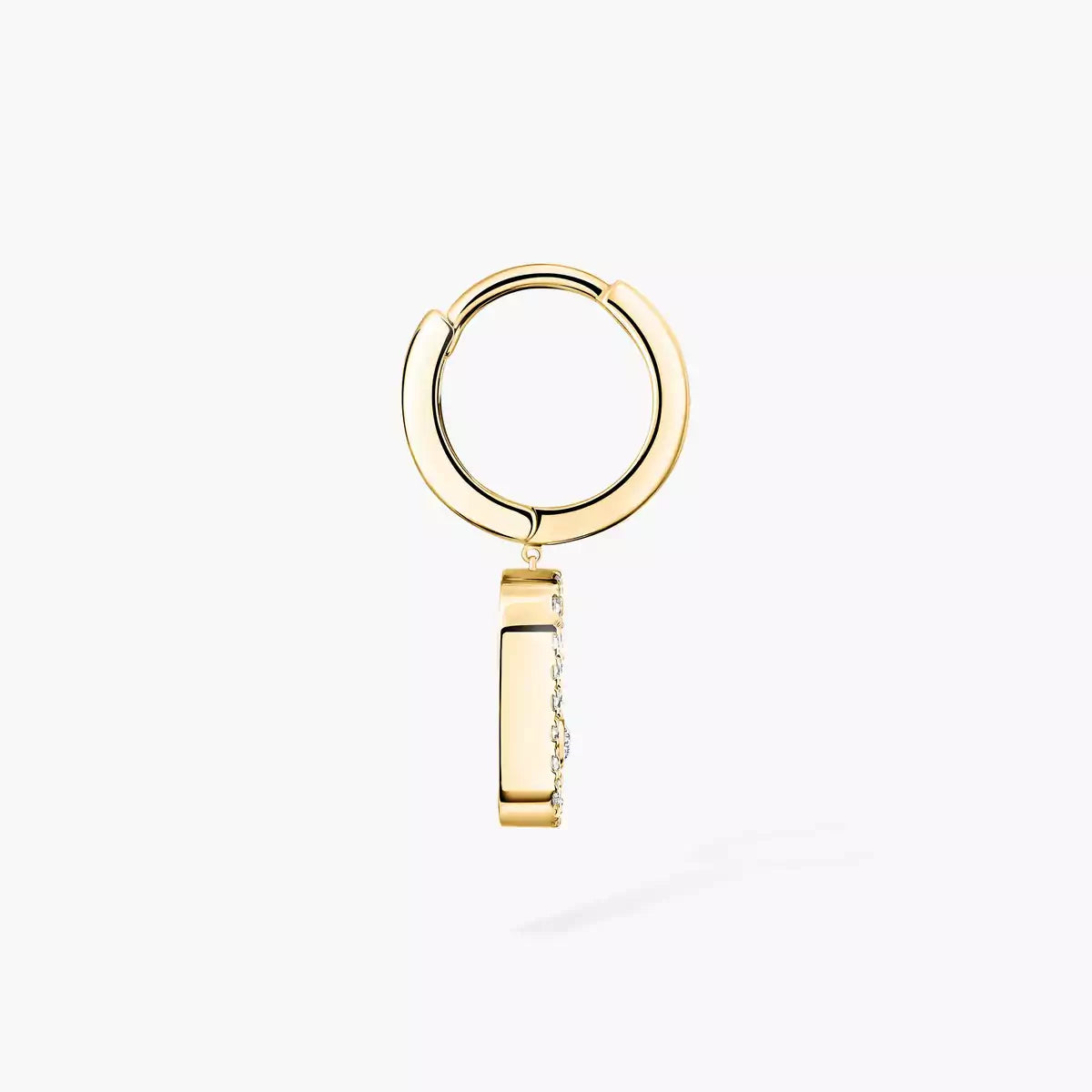 [Stars Jewelry]Move Uno Single Diamond Hoop Earring