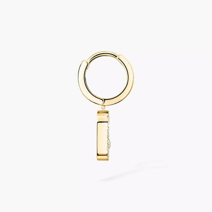 [Stars Jewelry]Move Uno Single Diamond Hoop Earring