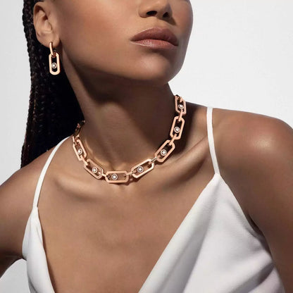 [Stars Jewelry] So Move XL Diamond Hoop Earring