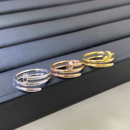 [Stars Jewelry]SMOOTH THREE-BAND NAIL RING