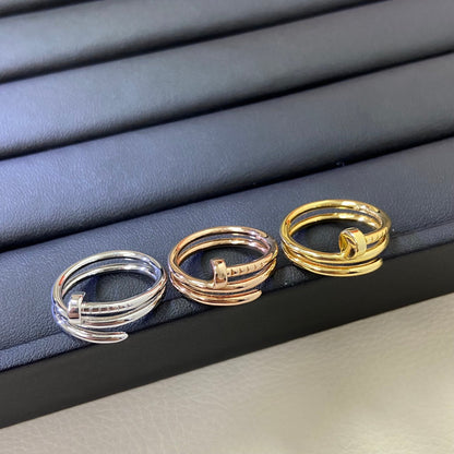 [Stars Jewelry]SMOOTH THREE-BAND NAIL RING