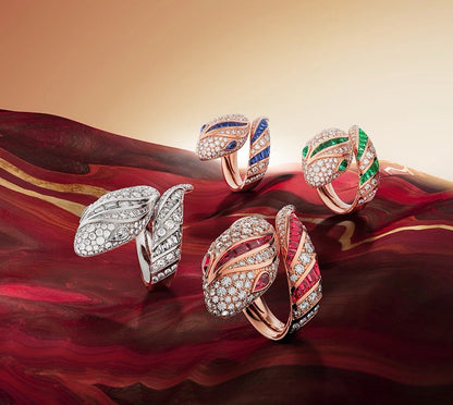 [Stars Jewelry]BRAND NEW LUXURY RED SNAKE RING