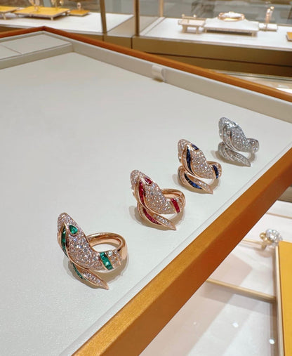 [Stars Jewelry]BRAND NEW LUXURY RED SNAKE RING