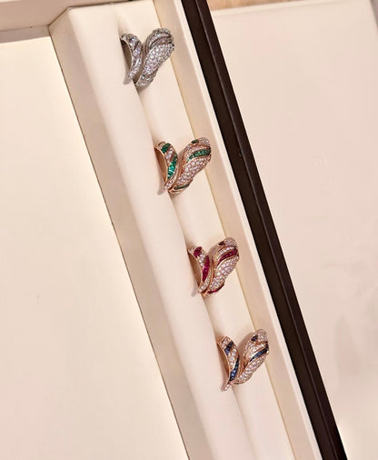 [Stars Jewelry]BRAND NEW LUXURY BLUE SNAKE RING
