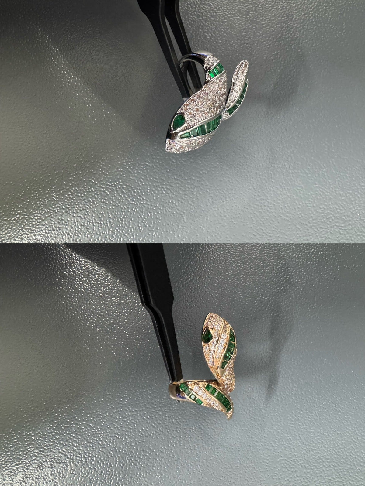 [Stars Jewelry]BRAND NEW LUXURY GREEN SNAKE RING