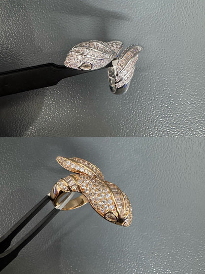 [Stars Jewelry]BRAND NEW LUXURY SILVER SNAKE RING