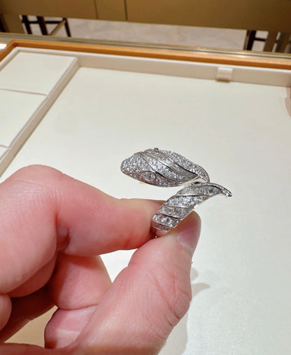 [Stars Jewelry]BRAND NEW LUXURY SILVER SNAKE RING