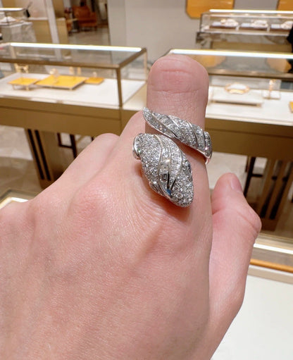 [Stars Jewelry]BRAND NEW LUXURY SILVER SNAKE RING