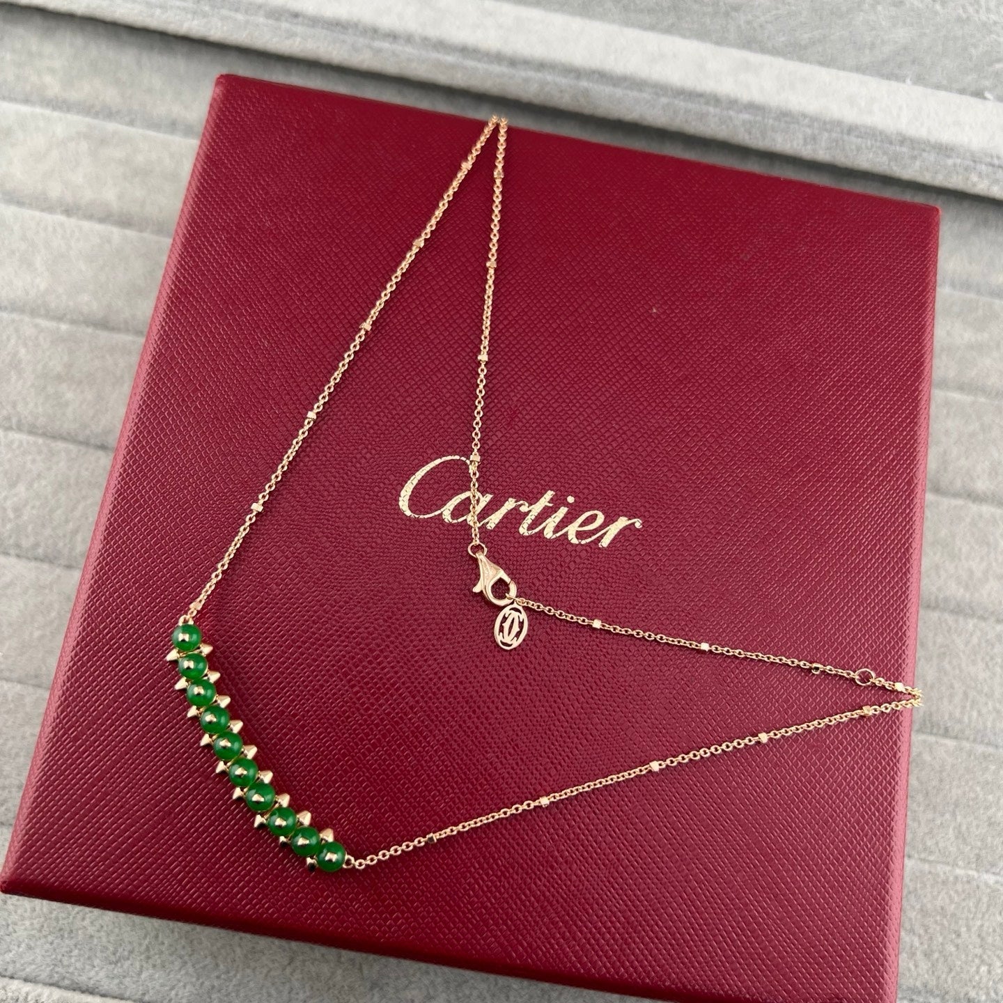 [Stars Jewelry]NEW STUD COLORED GEM PENDANT NECKLACE