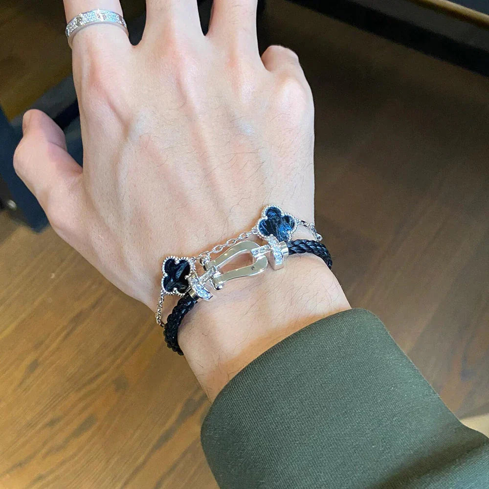 [Stars Jewelry]CLOVER 5 MOTIF PIETERSITE BRACELET COLLECTION