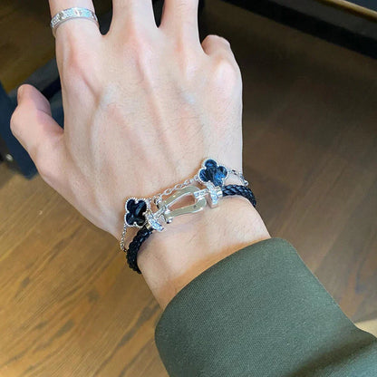 [Stars Jewelry]CLOVER 5 MOTIF PIETERSITE BRACELET COLLECTION
