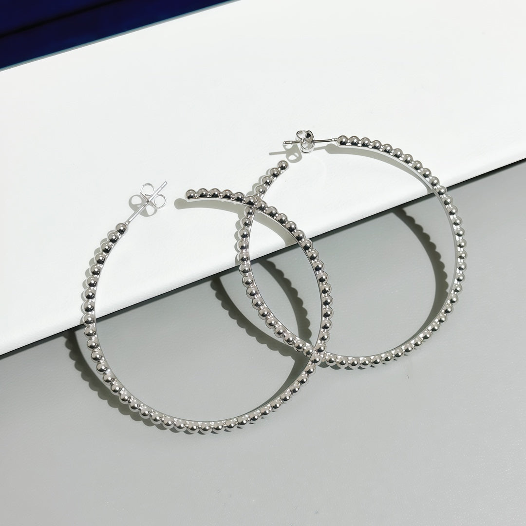 [Stars Jewelry] SMOOTH BEAD STUD EARRINGS