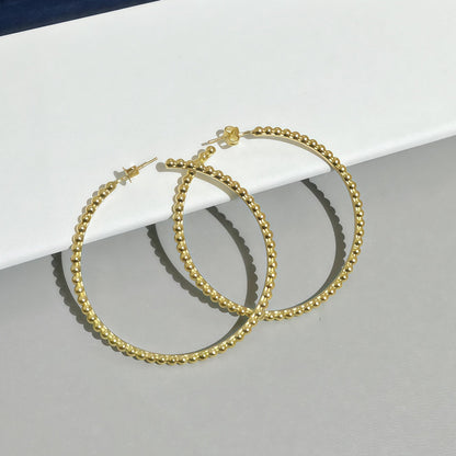 [Stars Jewelry] SMOOTH BEAD STUD EARRINGS