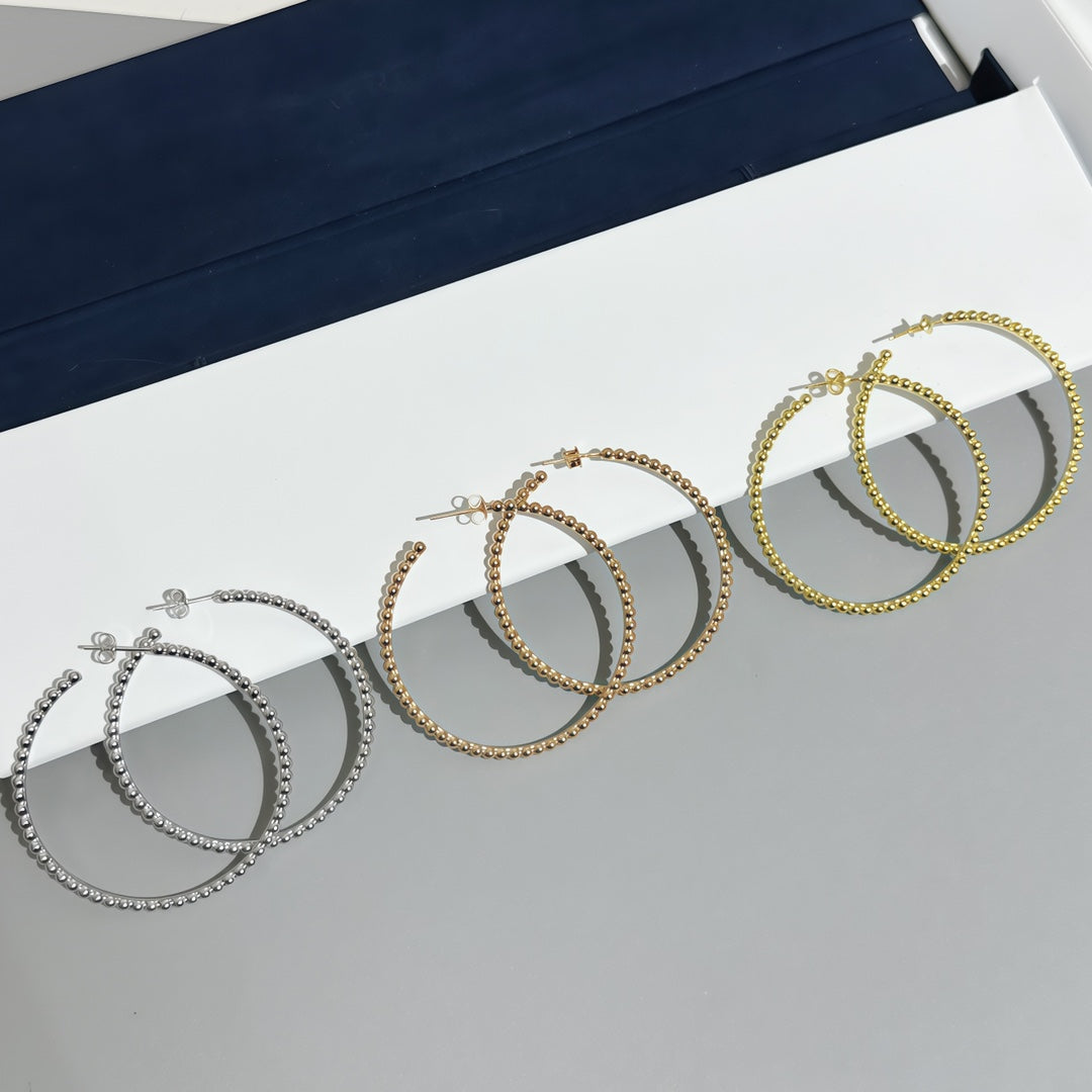 [Stars Jewelry] SMOOTH BEAD STUD EARRINGS