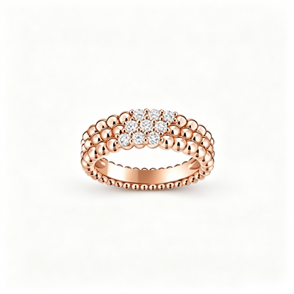 [Stars Jewelry] THREE-ROW DIAMOND RING