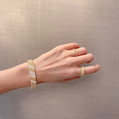 [Stars Jewelry]  FIVE-ROW DIAMOND BRACELET
