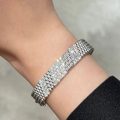 [Stars Jewelry]  FIVE-ROW DIAMOND BRACELET