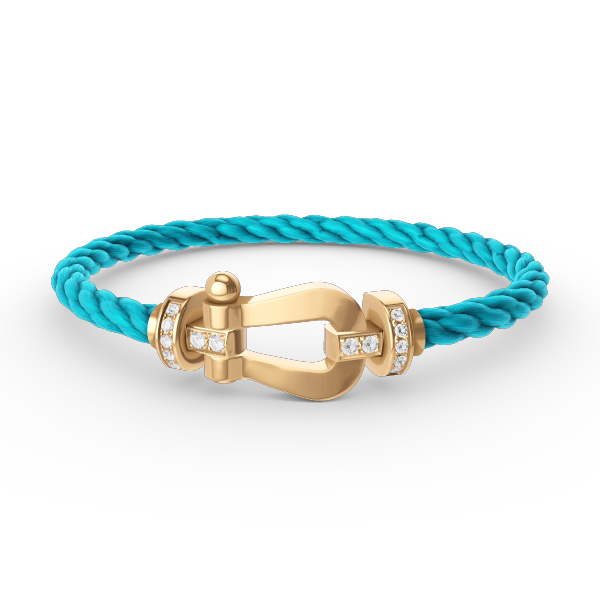 [Stars Jewelry]FORCE LARGE HORSESHOE HALF DIAMOND BRACELET GOLD