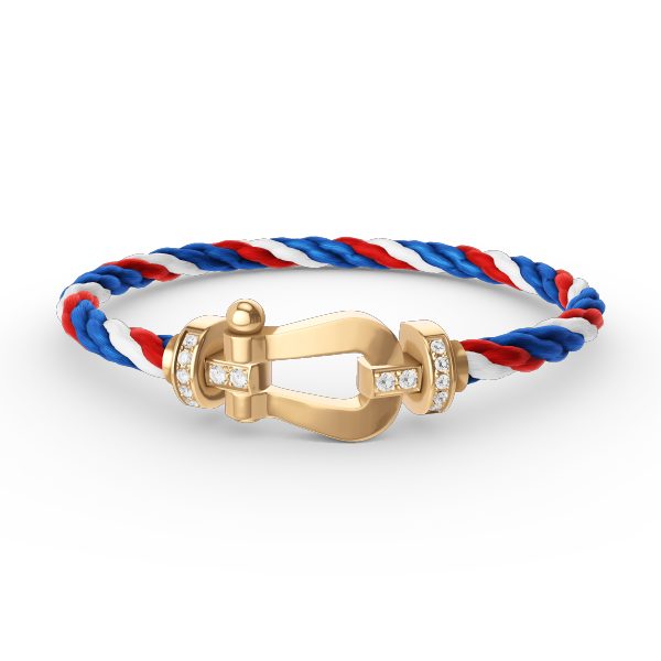 [Stars Jewelry]FORCE LARGE HORSESHOE HALF DIAMOND BRACELET GOLD