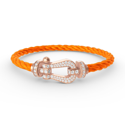 [Stars Jewelry]FORCE LARGE HORSESHOE FULL DIAMOND BRACELET ROSE GOLD