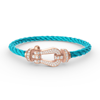 [Stars Jewelry]FORCE LARGE HORSESHOE FULL DIAMOND BRACELET ROSE GOLD