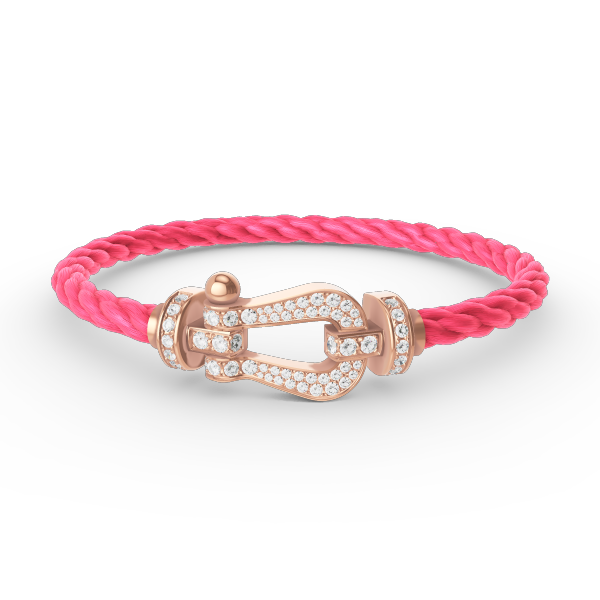 [Stars Jewelry]FORCE LARGE HORSESHOE FULL DIAMOND BRACELET ROSE GOLD
