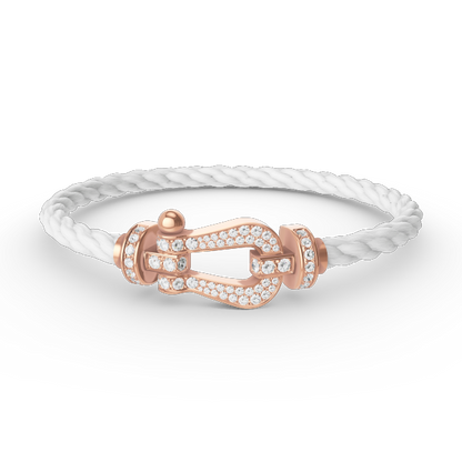 [Stars Jewelry]FORCE LARGE HORSESHOE FULL DIAMOND BRACELET ROSE GOLD