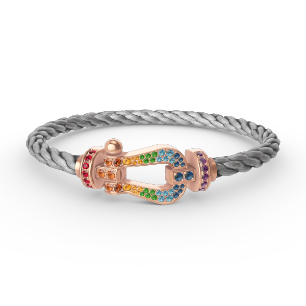 [Stars Jewelry]FORCE LARGE HORSESHOE  COLORED DIAMOND BRACELET ROSE GOLD