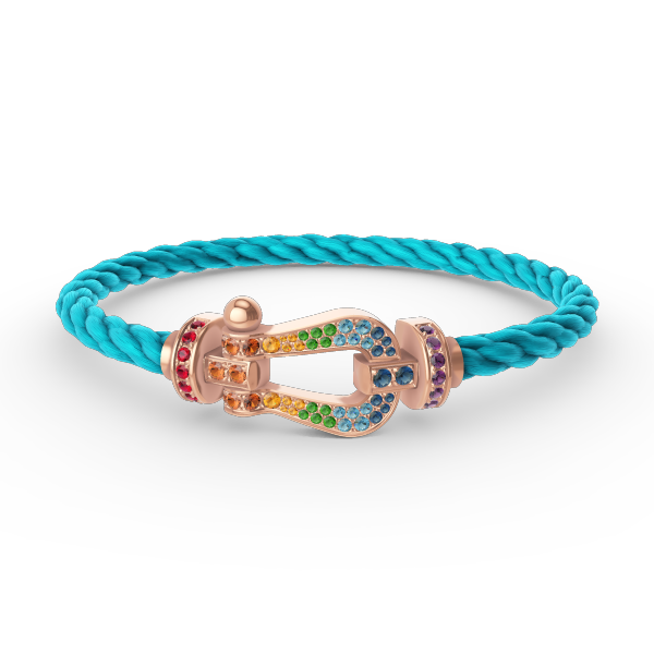 [Stars Jewelry]FORCE LARGE HORSESHOE  COLORED DIAMOND BRACELET ROSE GOLD