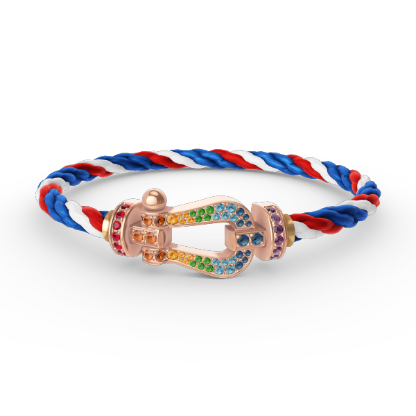 [Stars Jewelry]FORCE LARGE HORSESHOE  COLORED DIAMOND BRACELET ROSE GOLD