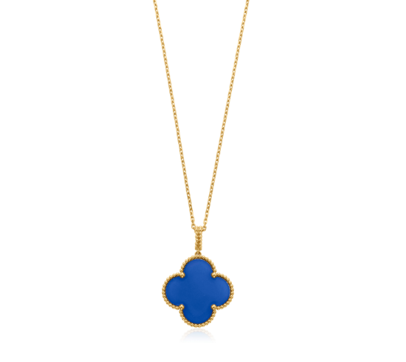 [Stars Jewelry]CLOVER 25MM NECKLACE TURQUOISE ROSE GOLD