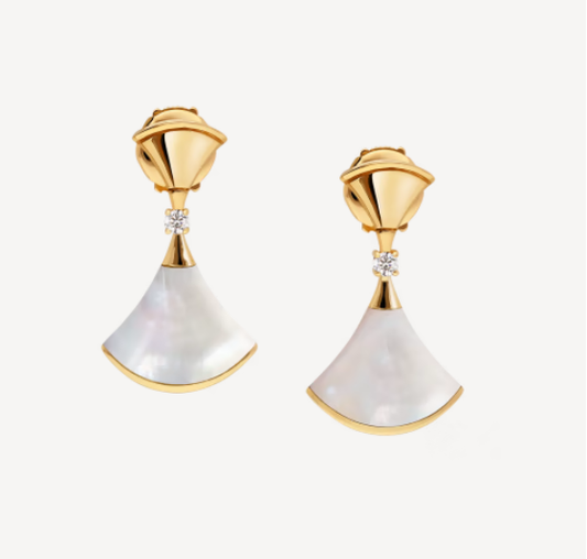 [Stars Jewelry]DREAM MOP 1 DIAMOND EARRINGS