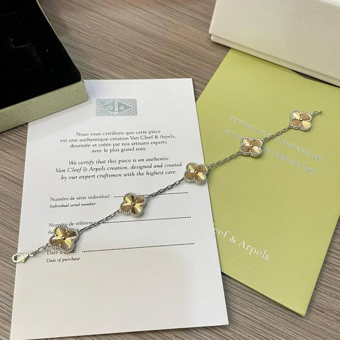 [Stars Jewelry] CLOVER 5 MOTIF LASER BRACELET COLLECTION