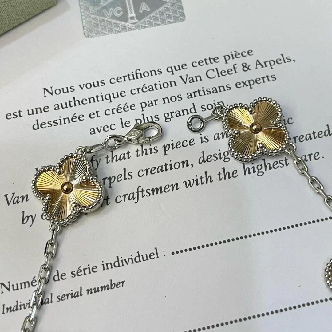 [Stars Jewelry] CLOVER 5 MOTIF LASER BRACELET COLLECTION