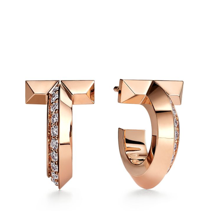 [Stellar jewels]T1 HOOP DIAMOND EARRINGS