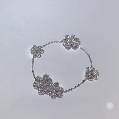[Stars Jewelry]FRIVOLE SILVER 5 FLOWERS BRACELET