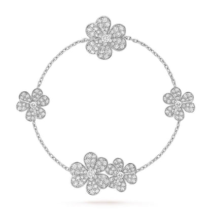 [Stars Jewelry]FRIVOLE SILVER 5 FLOWERS BRACELET